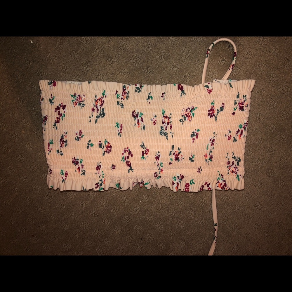 Floral swimsuit top